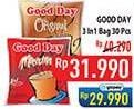 Promo Harga Good Day Instant Coffee 3 in 1 per 30 sachet 20 gr - Hypermart