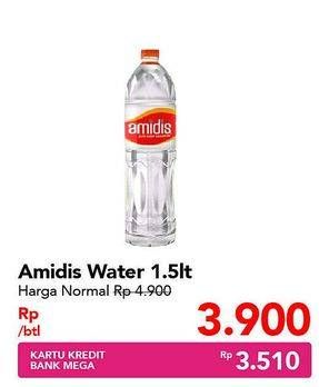 Promo Harga AMIDIS Air Mineral 1500 ml - Carrefour