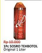 Promo Harga SOSRO Teh Botol Original 1 ltr - Alfamidi