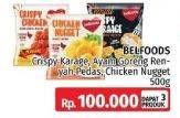 Promo Harga BELFOODS Chicken Nugget/Crispy Chicken/Crispy Karaage 500gr  - LotteMart
