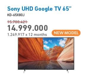 Promo Harga SONY 65X80J UHD 4K Smart TV 65  - Electronic City