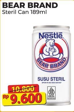 Promo Harga Bear Brand Susu Steril 189 ml - Alfamart