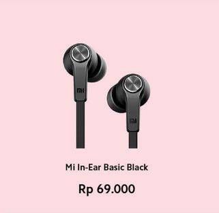 Promo Harga XIAOMI Mi In-Ear Headphones Basic Black  - Erafone