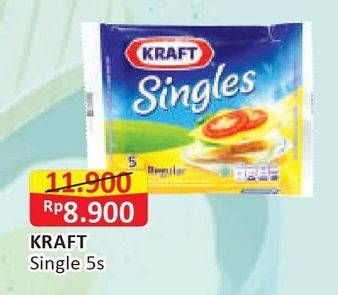 Promo Harga KRAFT Singles Cheese 5 pcs - Alfamart