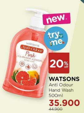 Promo Harga WATSONS Anti Odour Hand Wash 500 ml - Watsons