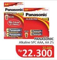 Promo Harga PANASONIC Alkaline Battery AAA, AA 2 pcs - Alfamidi