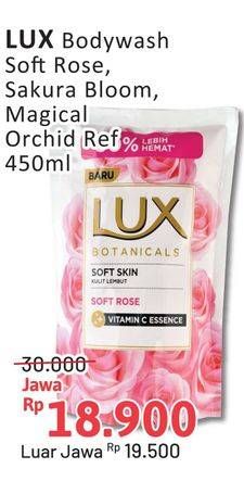 Promo Harga LUX Botanicals Body Wash Soft Rose, Sakura Bloom, Magical Orchid 450 ml - Alfamidi