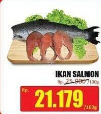 Promo Harga Salmon Headless per 100 gr - Hari Hari