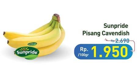 Promo Harga Sunpride Pisang Cavendish per 100 gr - Hypermart