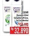 Promo Harga Clear Shampoo Complete Soft Care, Ice Cool Menthol 320 ml - Hypermart