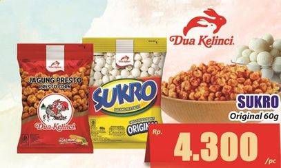 Promo Harga Dua Kelinci Kacang Sukro Original 70 gr - Hari Hari
