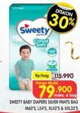 Promo Harga Sweety Silver Pants M60, L54, XL42, XXL32 32 pcs - Superindo