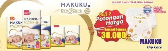 Promo Harga Makuku Dry & Care Celana L44, M48, XL36, XXL34 34 pcs - Hari Hari
