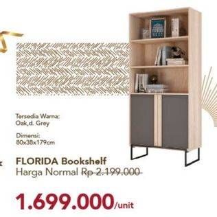 Promo Harga Florida Bookshelf  - Carrefour