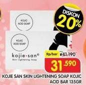 Promo Harga Kojie San Skin Lightening Soap Kojic Acid Soap 135 gr - Superindo