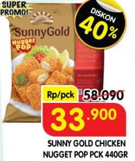 Promo Harga Sunny Gold Chicken Nugget Pop 440 gr - Superindo