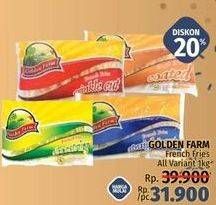 Promo Harga GOLDEN FARM French Fries All Variants 1000 gr - LotteMart