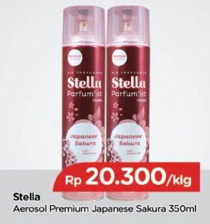 Promo Harga STELLA Aerosol Premium Japanese Sakura 350 ml - TIP TOP