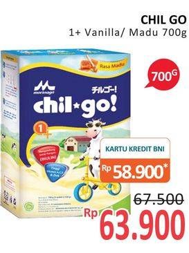 Promo Harga MORINAGA Chil Go Bubuk 1+ Madu, Vanilla 700 gr - Alfamidi