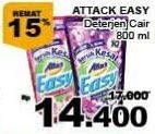 Promo Harga ATTACK Easy Detergent Liquid 800 ml - Giant