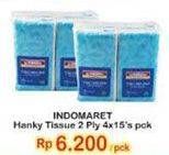 Promo Harga INDOMARET Facial Tissue Hanky Tissue per 4 pouch 15 pcs - Indomaret