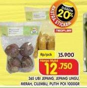 Promo Harga 365 Ubi Jepang Ungu, Merah, Cilembu, Putih 1000gr  - Superindo