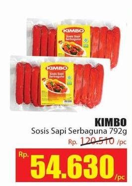 Promo Harga KIMBO Sosis Sapi Serbaguna 792 gr - Hari Hari