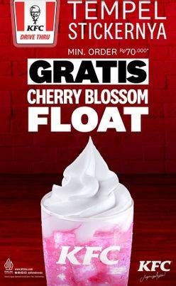 Promo Harga Gratis Cherry Blossom Float  - KFC