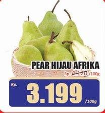 Promo Harga Pear Hijau Afrika per 100 gr - Hari Hari