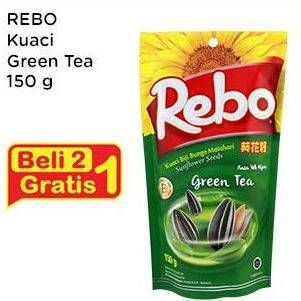 Promo Harga REBO Kuaci Bunga Matahari Green Tea 150 gr - Indomaret