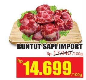 Promo Harga Oxtail Sapi Import per 100 gr - Hari Hari