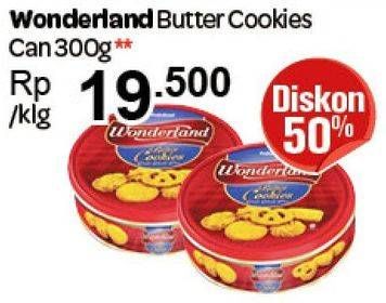 Promo Harga WONDERLAND Butter Cookies 300 gr - Carrefour