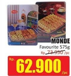 Promo Harga MONDE Favourite Assortment Cookies 575 gr - Hari Hari
