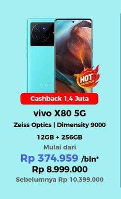 Promo Harga Vivo X80 12 GB + 256 GB 1 pcs - Erafone