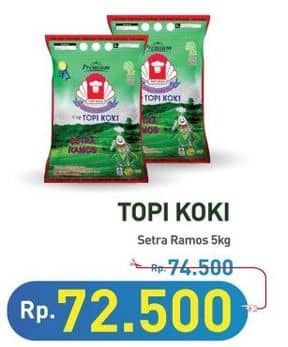 Promo Harga Topi Koki Beras Setra Ramos 5000 gr - Hypermart