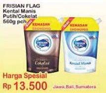 Promo Harga FRISIAN FLAG Susu Kental Manis Putih, Cokelat 560 gr - Indomaret