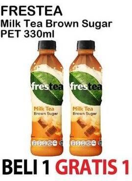 Promo Harga FRESTEA Minuman Teh Milk Tea Brown Sugar 330 ml - Alfamart