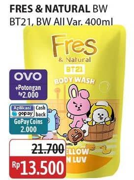 Promo Harga Fres & Natural Body Wash Dessert Collection All Variants 400 ml - Alfamidi