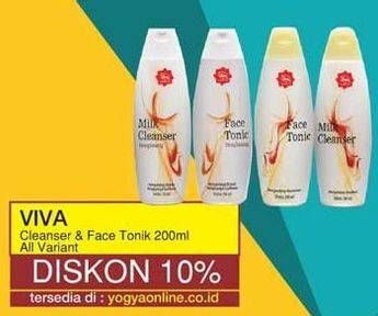 Promo Harga VIVA Milk Cleanser/Face Tonic  - Yogya