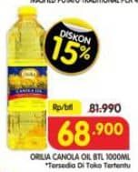 Promo Harga Orilia Sunflower Oil 1000 ml - Superindo