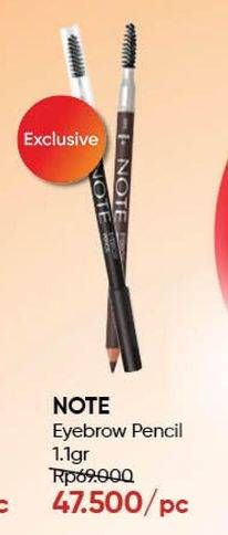 Promo Harga NOTE Eyebrow Pencil All Variants 1 gr - Guardian