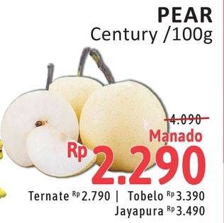 Promo Harga Pear Century per 100 gr - Alfamidi