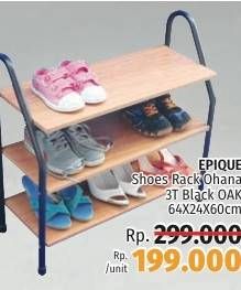 Promo Harga EPIQUE Shoes Rack Ohana 3T  - LotteMart