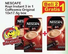 Promo Harga Nescafe Original 3 in 1 per 10 sachet 17 gr - Indomaret