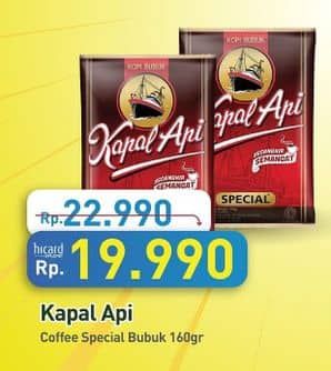 Promo Harga Kapal Api Kopi Bubuk Special 165 gr - Hypermart