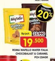 Promo Harga Roma Wafello Bites Butter Caramel, Choco Blast 234 gr - Superindo