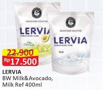 LERVIA Body Wash Milk & Avocado, Milk 400ml