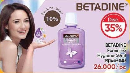 Promo Harga Betadine Feminine Hygine 60 ml - Guardian