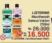Promo Harga Listerine Mouthwash Antiseptic All Variants 250 ml - LotteMart