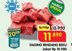 Promo Harga Daging Rendang Sapi per 100 gr - Superindo